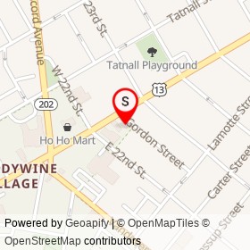 Lucky Stop Mini-Market on Gordon Street, Wilmington Delaware - location map