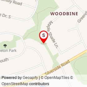 Woodbine Park on ,  Delaware - location map