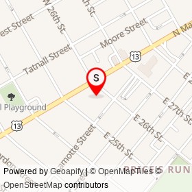 Reybold Self Storage on Lamotte Street, Wilmington Delaware - location map