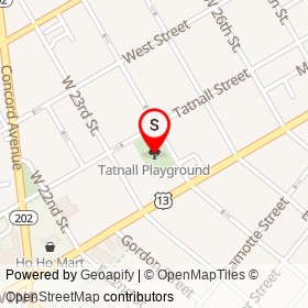 Tatnall Playground on , Wilmington Delaware - location map