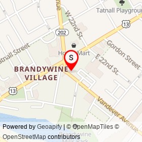 Brandywine Academy on Vandever Avenue, Wilmington Delaware - location map