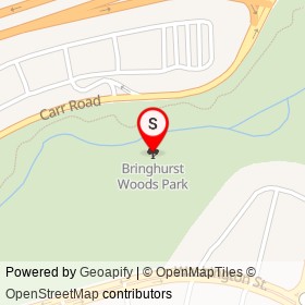 Bringhurst Woods Park on , Bellefonte Delaware - location map