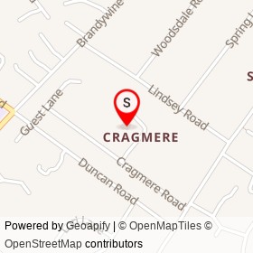 Rosemont on Cragmere Road, Bellefonte Delaware - location map