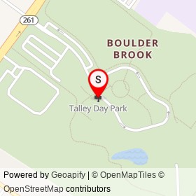 Talley Day Park on ,  Delaware - location map
