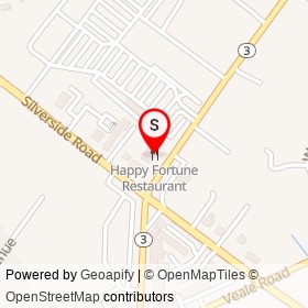 Happy Fortune Restaurant on Marsh Road, Ardencroft Delaware - location map