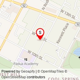 Postles House on West 11th Street, Wilmington Delaware - location map