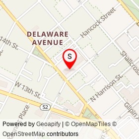 Howard Pyle Studios on North Franklin Street, Wilmington Delaware - location map