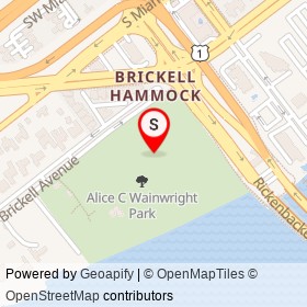 Alice C Wainwright Park on , Miami Florida - location map
