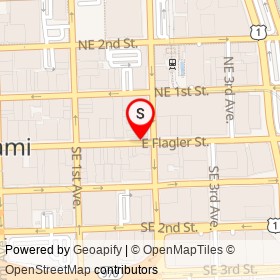 Giardino Gourmet Salads on East Flagler Street, Miami Florida - location map