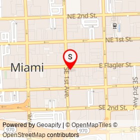 Stop n shop on East Flagler Street, Miami Florida - location map