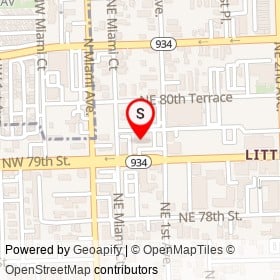 AutoZone on Northeast 79th Street, Miami Florida - location map