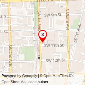 7-Eleven on Southwest 1st Avenue, Miami Florida - location map