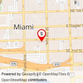 Vero italian on Southeast 1st Street, Miami Florida - location map