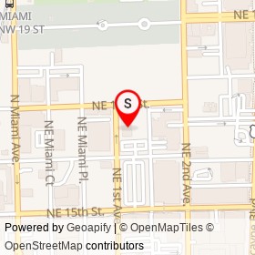 The Fortress on Northeast 1st Avenue, Miami Florida - location map