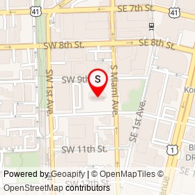 B&B Joint on South Miami Avenue, Miami Florida - location map