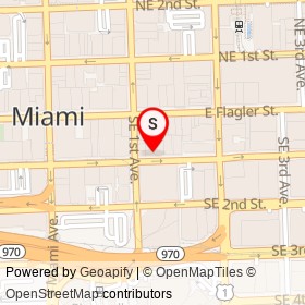 maletas on Southeast 1st Street, Miami Florida - location map
