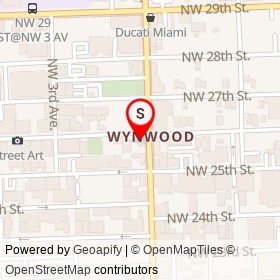 Wynwood Kitchen & Bar on Northwest 26th Street, Miami Florida - location map