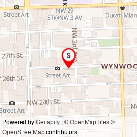 Britto Charette on Northwest 26th Street, Miami Florida - location map