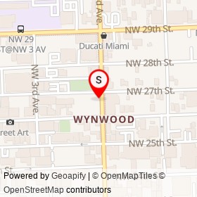 Miami Acting Studio on Northwest 2nd Avenue, Miami Florida - location map