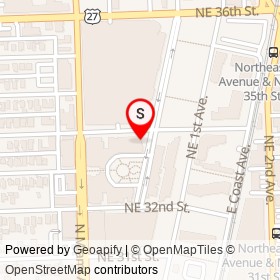 Rubio's on North Miami Avenue, Miami Florida - location map