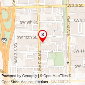 Aloft Miami Brickell on Southwest 2nd Avenue, Miami Florida - location map