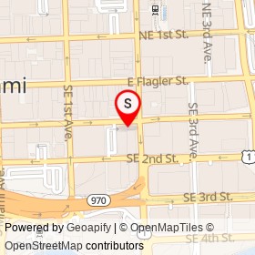 Blackmarket on Southeast 1st Street, Miami Florida - location map