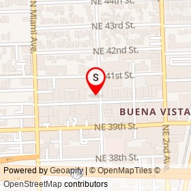 KREWE on Northeast 40th Street, Miami Florida - location map