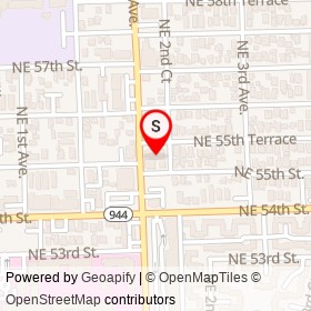 Sweat Records on Northeast 2nd Avenue, Miami Florida - location map