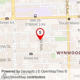 Junior & Hatter on Northwest 3rd Avenue, Miami Florida - location map