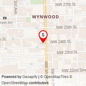 Coyo Taco on Northwest 2nd Avenue, Miami Florida - location map
