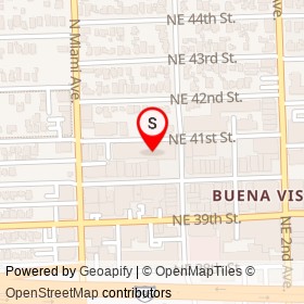Tesla Supercharger on Northeast 41st Street, Miami Florida - location map