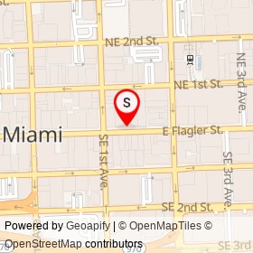 KFC on East Flagler Street, Miami Florida - location map