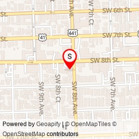 7-Eleven on Southwest 8th Avenue, Miami Florida - location map
