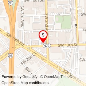 Chase on Southwest 2nd Avenue, Miami Florida - location map