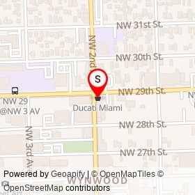 Ducati Miami on Northwest 2nd Avenue, Miami Florida - location map
