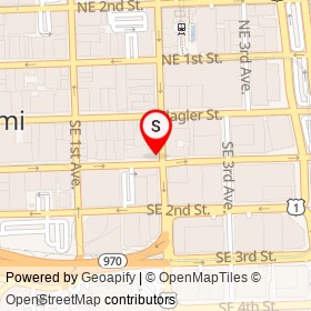 Ocean Bank on Southeast 1st Street, Miami Florida - location map
