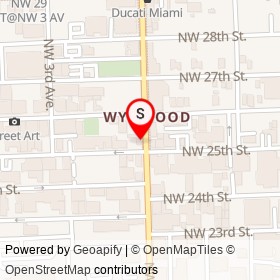 Joey's Italian Cuisine on Northwest 2nd Avenue, Miami Florida - location map