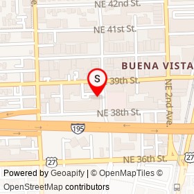 PURA VIDA on Northeast 1st Avenue, Miami Florida - location map