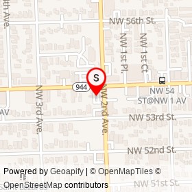 Chef Creole on Northwest 54th Street, Miami Florida - location map