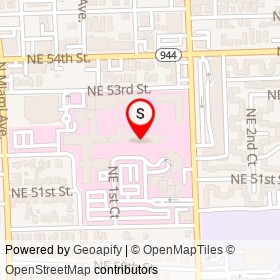Douglas Gardens Hospital on Northeast 2nd Avenue, Miami Florida - location map