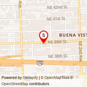 LOWER EAST COAST on Northeast 39th Street, Miami Florida - location map