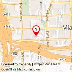 Miami - Dade County Police Department on Southwest 1st Street, Miami Florida - location map