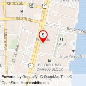 Sushi Siam on Brickell Avenue, Miami Florida - location map