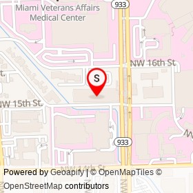 Jackson Medical Towers on Northwest 12th Avenue, Miami Florida - location map