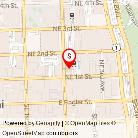 The Congress Building on Northeast 2nd Avenue, Miami Florida - location map