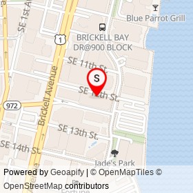Aficionados Brickell on Brickell Bay Drive, Miami Florida - location map