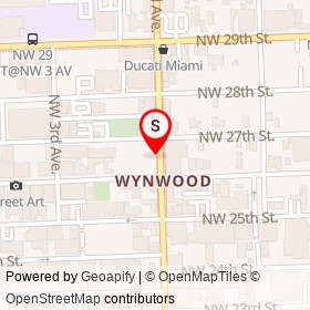 Dina Mitrani Art Gallery on Northwest 2nd Avenue, Miami Florida - location map