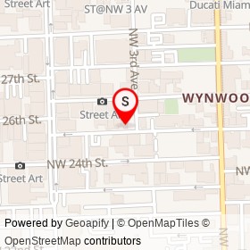 The Taco Stand on Northwest 25th Street, Miami Florida - location map