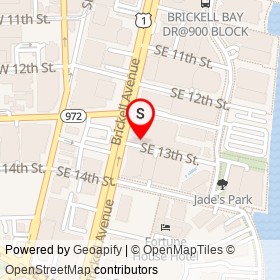 Vapiano on Southeast 13th Street, Miami Florida - location map