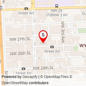Wynwood Warehouse Project on Northwest 27th Street, Miami Florida - location map